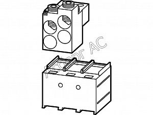 266836 NZM4-XKA Туннельный зажим, 3-полюсный Eaton. Вид 1