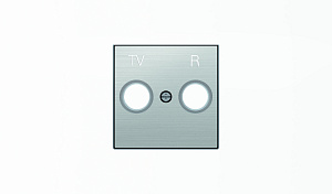 8550 AI Накладка для TV-R розетки,серия SKY, нержавеющая сталь ABB. Вид 1