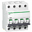 iC60L 4P 25А Автоматический выключатель 4-полюсный, 25А, 15кА (хар-ка С) Schneider Electric. Вид 1.