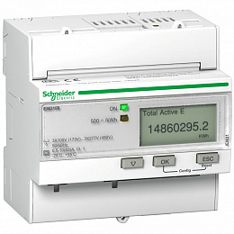 Поверенный счетчик 3-ф актив-реакт iEM3335 125A, 4Т. 1DI/1DO, M-bus Schneider Electric. Вид 1