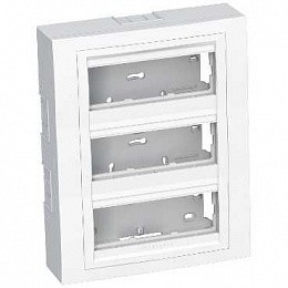 Коробка нар.монт 3х3 гор.с рамкой антиб Schneider Electric. Вид 1