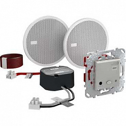 Unica top аудиосистема bluetooth, алюминий Schneider Electric. Вид 1