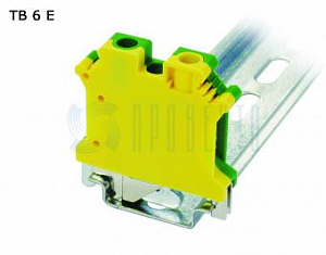 Клеммник винтовой 6мм.кв., желто-зеленый, (1уп-40шт) Провенто. Вид 1