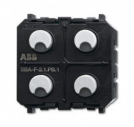 SBA-F-2.1.PB.1 Сенсор 2-клавишный/активатор жалюзи 1-канальный free@home, Zenit ABB. Вид 1