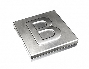 YID-CHAR-B Маркировка для каб.стяжки,нерж.сталь,'B', (100шт) ABB. Вид 1