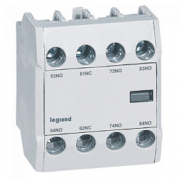CTX3 Блок контактов фронтальный 3НО+1НЗ Legrand. Вид 1