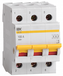 ВН-32 3P 100А Выключатель нагрузки 3-пол. 100А ИЭК. Вид 1