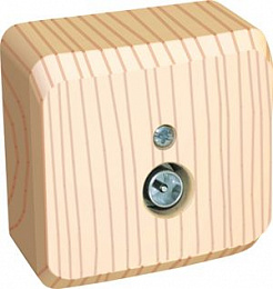 Розетка TV, О/У (сосна) Этюд Systeme Electric. Вид 1