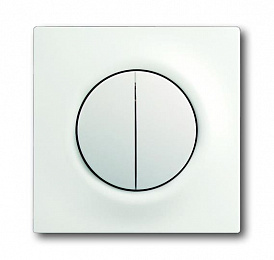 1785-774 Клавиша для механизма 2-клавишных выключателей/переключателей/кнопок, серия impuls, цвет белый бархат ABB. Вид 1