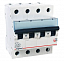 TX3 Автоматический выключатель 4-полюсный, 50A, 6kА (хар-ка C) Legrand. Вид 1.