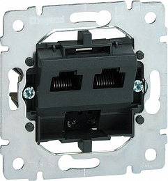 Розетка комп./2  кат. 6 Галея/Тенара Legrand. Вид 1