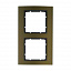 Рамкa 2-постовая (алюминий, коричневый/антрацитовый) B.3 Berker. Вид 1.