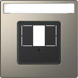 Центральная накладка для TAE/AUDIO/USB(шампань) Merten D-Life Schneider Electric. Вид 1