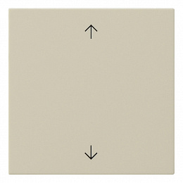 Накладка на жалюзийный выключатель (кремовый глянцевый) System 55 Gira. Вид 1