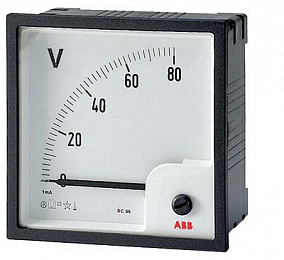 VLM1-TV-380-100/50 Вольтметр перем.тока трансф. вкл. 0/72 ABB. Вид 1