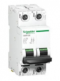 C60H-DC 2P 3A Автоматический выключатель 2-полюсный, 3А, 15kA, DC (хар-ка С) Schneider Electric. Вид 1