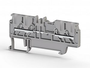 PYK 1,5MС Клеммник пруж.быстрозажимной (Push in), 4-х выводной, 1,5 мм² (серый) Klemsan. Вид 1