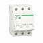 Автоматический выключатель 3-полюсный (АВ) B 50А 6кA Schneider Electric. Вид 1.