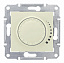 Светорегулятор поворотный, индуктивный, 230В, 60-500вт (бежевый) Sedna Schneider Electric. Вид 1.