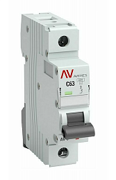 AV-6 1P 3A (C) Автоматический выключатель 1-полюсный, 3A, 6kA (хар-ка C) EKF. Вид 1