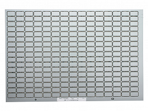 Самоклеющиеся этикетки с закругленными углами 18x9 mm белый/черный Klemsan. Вид 1