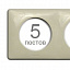 Рамка 5 постов (слоновая кость) Celiane Legrand. Вид 1.