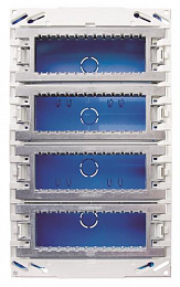 T1094.1 Бокс поста централизации скрытого монтажа на 24 модуля (4 ряда) ABB. Вид 1