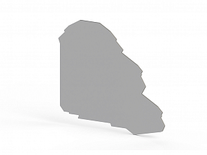 NPP YBK 2,5-3S* Торцевой сегмент на клеммники YBK 2,5-3S*(серый) Klemsan. Вид 1