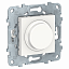 Светорегулятор wiser поворотно-нажимной, LED, универсальный 7-200вт (белый) Unica New Schneider Electric. Вид 1.