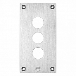 передн. панель для мет.кноп поста,3 отв. Schneider Electric. Вид 1