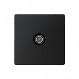 Розетка TV, оконечная 1DB, механизм (карбон) ARTGALLERY Systeme Electric. Вид 1