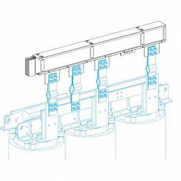 Вводный блок для сухих транс. n1, 3l+pe, al, 800а Schneider Electric. Вид 1