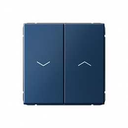 Выключатель 2-кл. для жалюзи, 2х сх.4, 10А, механизм (аквамарин) ARTGALLERY Systeme Electric. Вид 1