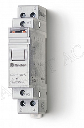 Реле шаговое модульное(2 шага) с 1NO контактом (~230B) 16A Finder. Вид 1