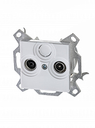 5011H-A03607 03W Розетка TV-R, проходная, 7дБ, Levit, белый ABB. Вид 1