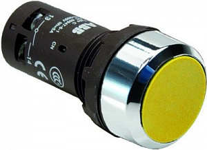 COS  Кнопка CP2-30Y-02 желтая с фиксацией 2HЗ ABB. Вид 1