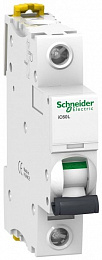 iC60L 1P 63А Автоматический выключатель 1-полюсный, 63А, 15кА (хар-ка C) Schneider Electric. Вид 1