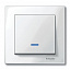 Клавиша 1-клавишного выключателя c подсветкой (белый) Merten Schneider Electric. Вид 1.