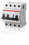 DS203NC C16 AC100 Дифф. автомат 3P+N, 16A, 100mA, тип AC, 6kA (хар-ка C) ABB