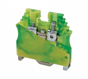 AVK 2,5/4 T Клеммник на DIN-рейку 2,5-4мм² (земля) Klemsan. Вид 1