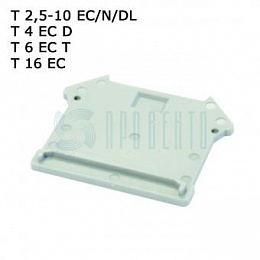 Торцевой изолятор для клеммников 2,5-10мм.кв., синий, (1уп-50шт) Провенто. Вид 1