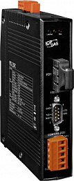 Программируемый сервер последовательных интерфейсов, 1xRS-232, 1xRS-485, 1xMulti-mode SC, RoHS ICP DAS. Вид 1