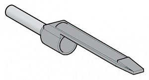 Наконечник с язычком для маркировки ar1m*, средний, сечением 0,75мм2 серый Schneider Electric. Вид 1