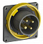 Вилка с прямым фланцем easy&safe 316ebu4w,16a,3p+e,ip67,4ч ABB. Вид 1.