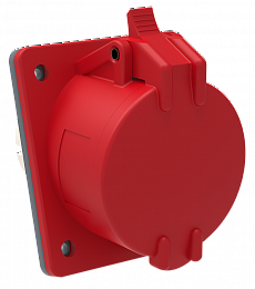 Розетка встраиваемая ССИ-424 32А-6ч/380-415В 3Р+PЕ IP44 MAGNUM ИЭК. Вид 1
