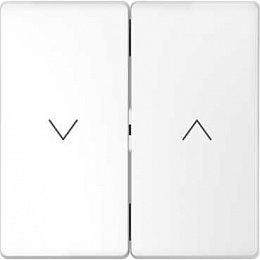 Клавиша-кнопка для жалюзи (белый лотос) Merten D-Life Schneider Electric. Вид 1