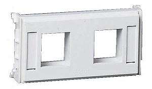 Cyb-dp-плата для 2xrj45 keystone белая Schneider Electric. Вид 1