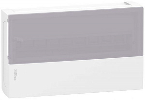 Бокс 18 мод. навесной IP31 белый с прозр. дверью Schneider Electric. Вид 1