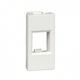 Лицевая плата 1мод 1xKeystone (RAL9003) W45 Systeme Electric. Вид 1