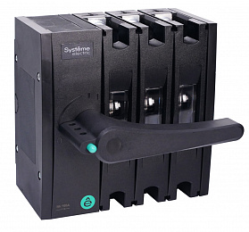 Выключатель-разъединитель 3-полюсный, 160A (рук. слева) Systeme Electric. Вид 1